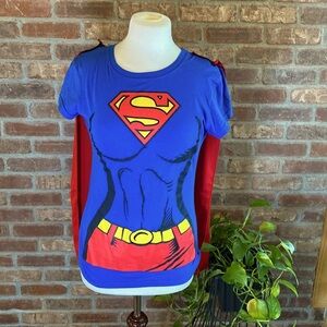 Rubies medium SUPERGIRL short sleeve t-shirt with cape.